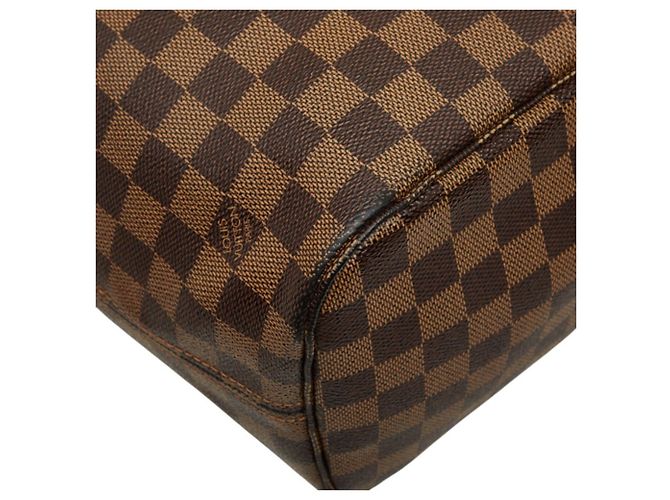 Louis Vuitton Damier Ebene Neverfull MM Schultertasche Braun - Ansicht 7