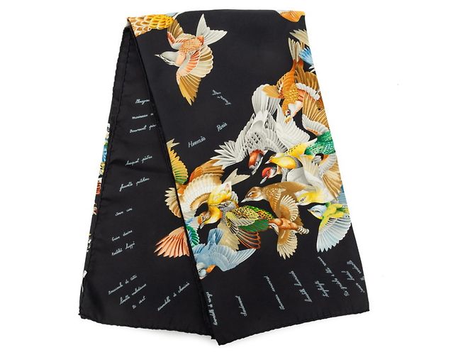 Hermès Foulard Hermes Carre 90 L'Intrus Nero Multicolore - vista 6