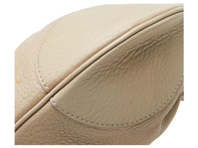 Borsa Tote Salvatore Ferragamo Gancini Marissa Beige - vista 4