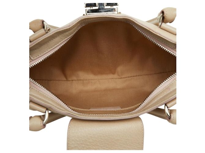 Borsa Tote Salvatore Ferragamo Gancini Marissa Beige - vista 6