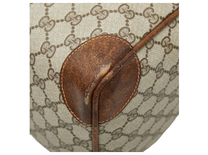 Borsa Boston Gucci Sherry Line GG Supreme Marrone - vista 6