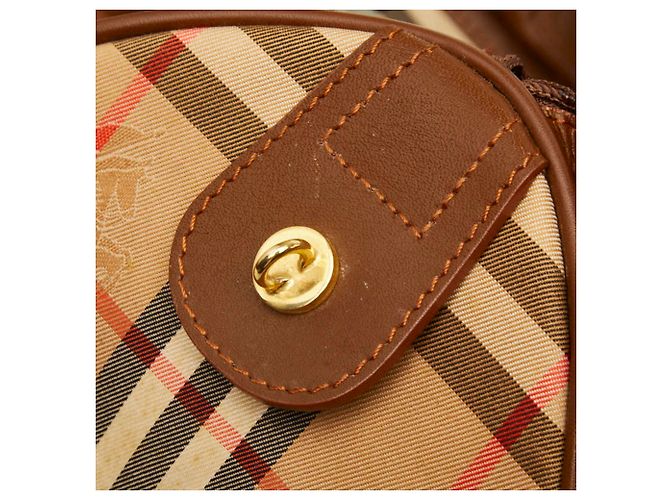 Bolso Boston Burberry Nova Check Beige - vista 10