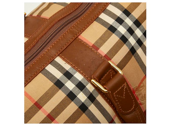Bolso Boston Burberry Nova Check Beige - vista 12