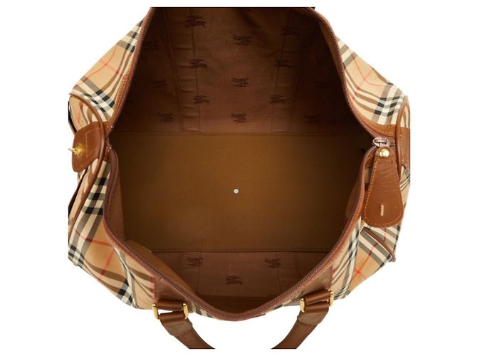 Bolso Boston Burberry Nova Check Beige - vista 14