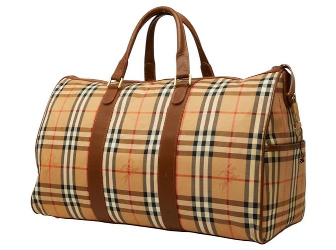 Bolso Boston Burberry Nova Check Beige - vista 2
