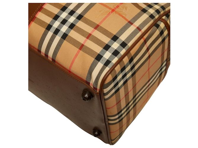 Bolso Boston Burberry Nova Check Beige - vista 6