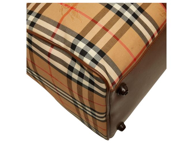 Bolso Boston Burberry Nova Check Beige - vista 7