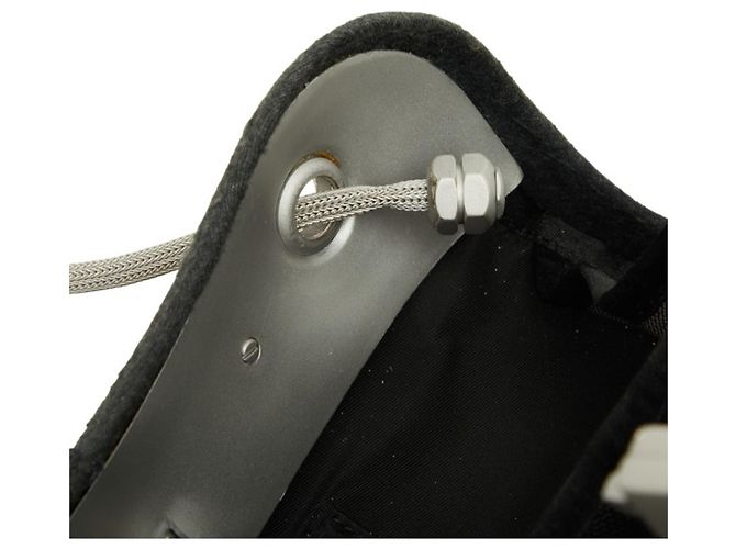Bolso de hombro Chanel de fieltro gris Castaño - vista 12