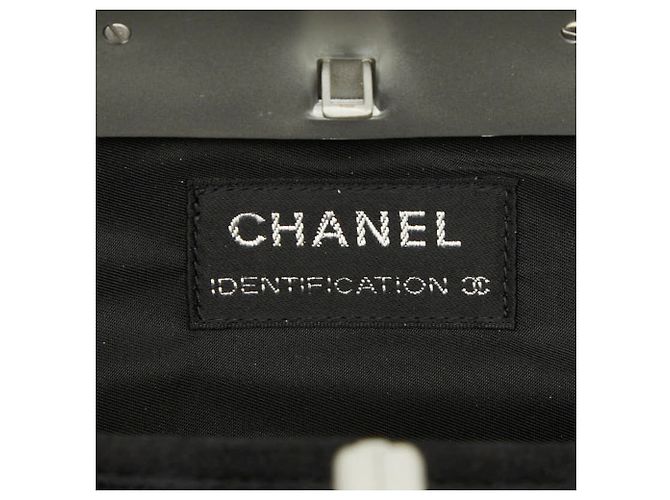 Bolso de hombro Chanel de fieltro gris Castaño - vista 7