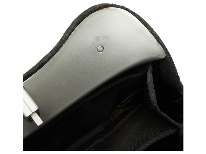 Bolso de hombro Chanel de fieltro gris Castaño - vista 9