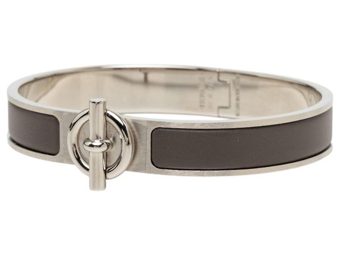 Hermès Bracciale con Charms Hermes Click Glenan ST Metallico - vista 2