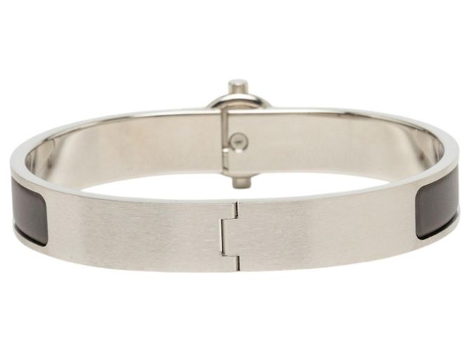 Hermès Bracciale con Charms Hermes Click Glenan ST Metallico - vista 3