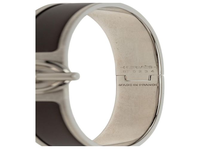 Hermès Bracciale con Charms Hermes Click Glenan ST Metallico - vista 4
