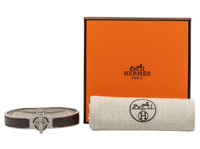 Hermès Bracciale con Charms Hermes Click Glenan ST Metallico - vista 6