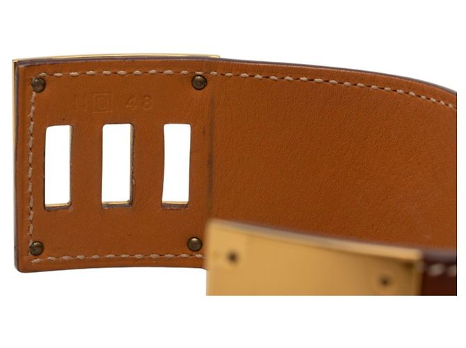 Hermès Pulsera Hermes Kelly Dog Castaño - vista 5