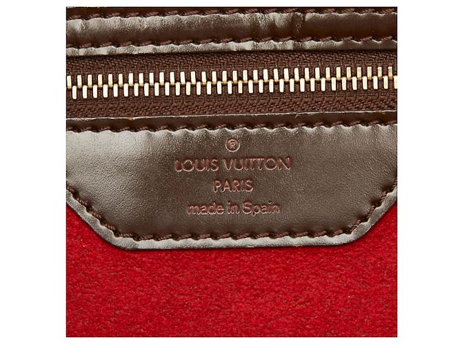 Bolso de mano Louis Vuitton Damier Ebene Hampstead MM Tote Bag Castaño - vista 12
