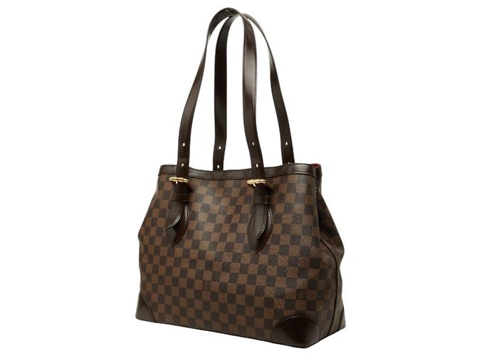 Bolso de mano Louis Vuitton Damier Ebene Hampstead MM Tote Bag Castaño - vista 2