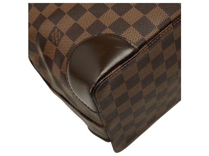 Bolso de mano Louis Vuitton Damier Ebene Hampstead MM Tote Bag Castaño - vista 7