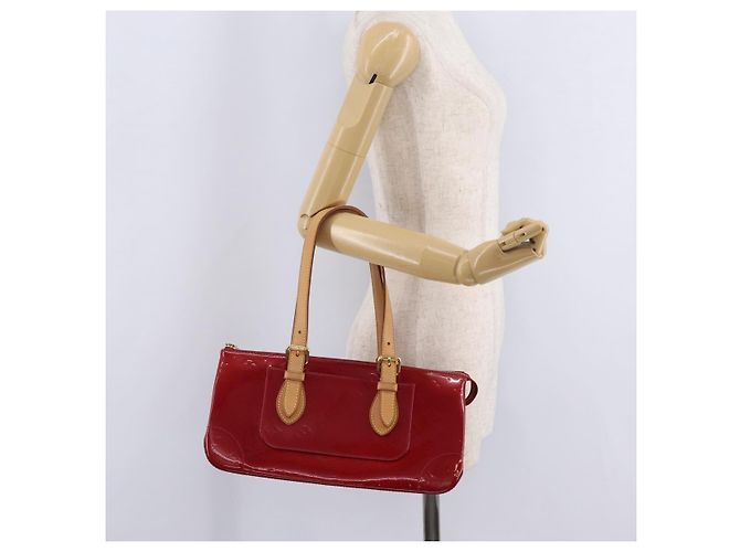 LOUIS VUITTON Monogram Vernis Rosewood Avenue Pomme D'amour M93507 Auth ep16362A Rosso - vista 24