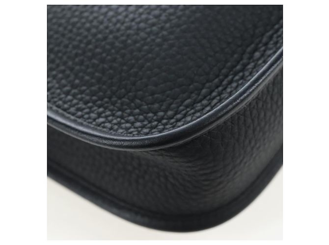 Hermès Borsa a tracolla HERMES Evelyn 16 TPM Pelle Nero Oro Auth BA16042SV D'oro - vista 17