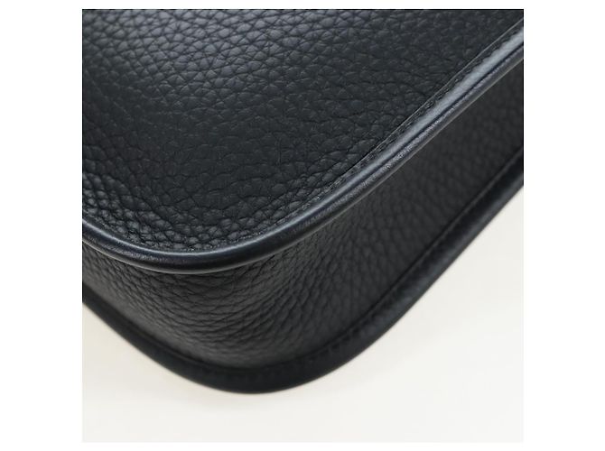 Hermès Borsa a tracolla HERMES Evelyn 16 TPM Pelle Nero Oro Auth BA16042SV D'oro - vista 18