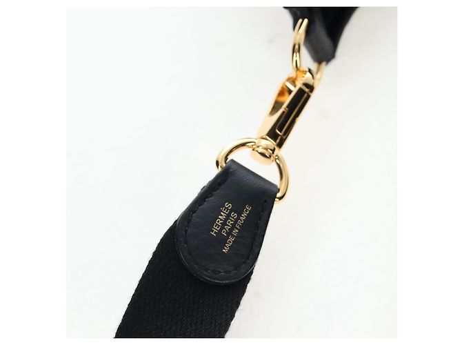 Hermès Borsa a tracolla HERMES Evelyn 16 TPM Pelle Nero Oro Auth BA16042SV D'oro - vista 9