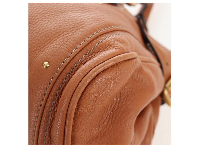 Chloé Borsa Chloe Paddington in pelle marrone oro argento Auth BA16075V D'oro - vista 15