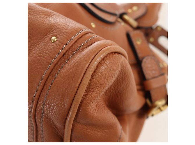 Chloé Borsa Chloe Paddington in pelle marrone oro argento Auth BA16075V D'oro - vista 17