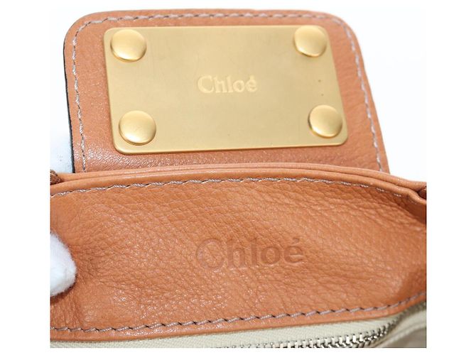 Chloé Borsa Chloe Paddington in pelle marrone oro argento Auth BA16075V D'oro - vista 21