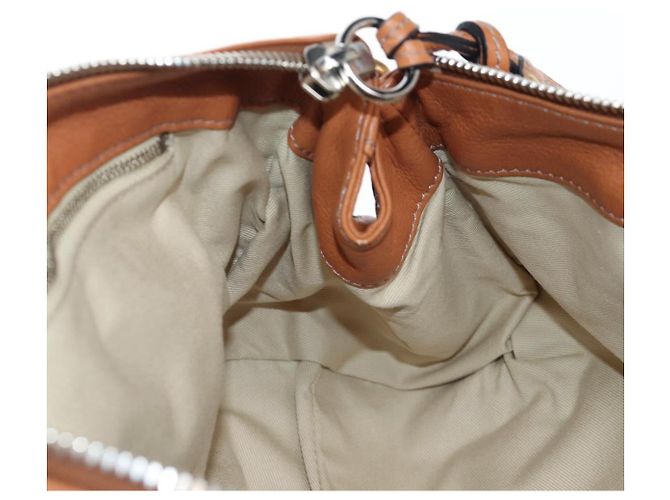 Chloé Borsa Chloe Paddington in pelle marrone oro argento Auth BA16075V D'oro - vista 22