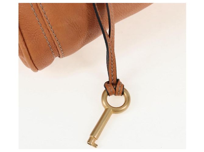 Chloé Borsa Chloe Paddington in pelle marrone oro argento Auth BA16075V D'oro - vista 9