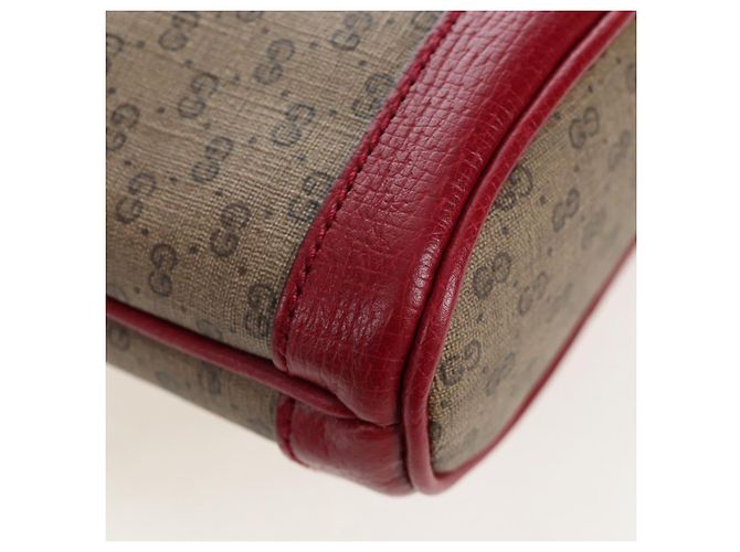 Borsa GUCCI Micro GG Supreme Fujiko Pro Collaboration PVC 647801 Auth BA15767M Beige D'oro - vista 16