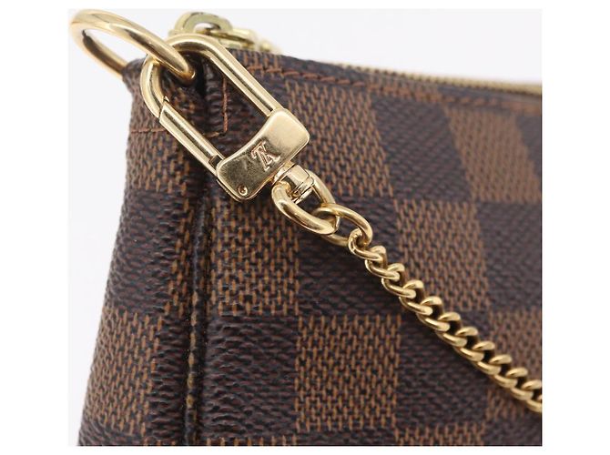 LOUIS VUITTON Damier Ebene Mini Pochette Accessoires Pouch N58009 Auth 207712V - vista 20
