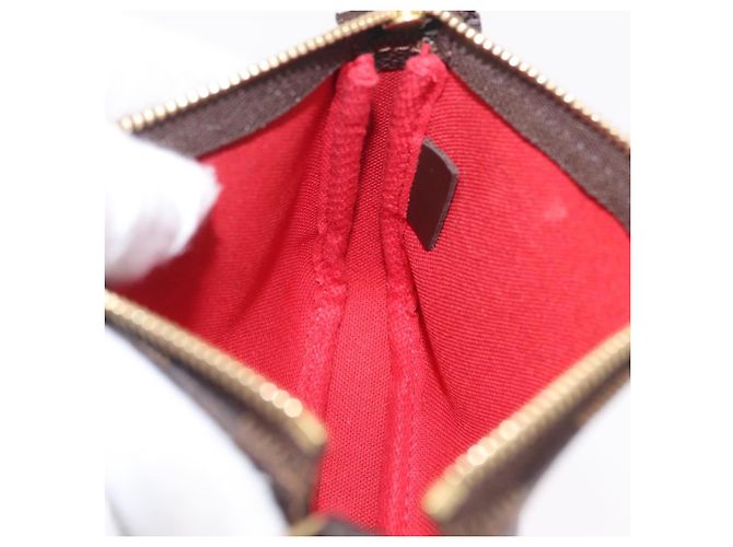 LOUIS VUITTON Damier Ebene Mini Pochette Accessoires Pouch N58009 Auth 207712V - vista 21