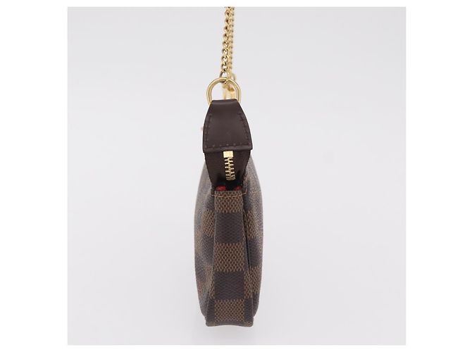 LOUIS VUITTON Damier Ebene Mini Pochette Accessoires Pouch N58009 Auth 207712V - vista 3