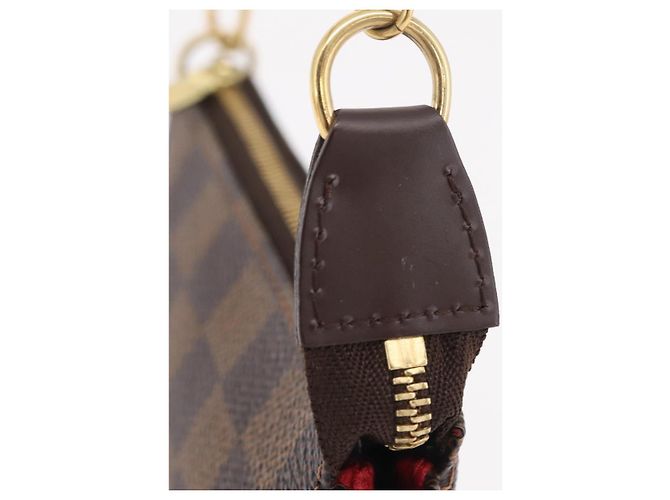 LOUIS VUITTON Damier Ebene Mini Pochette Accessoires Pouch N58009 Auth 207712V - vista 4