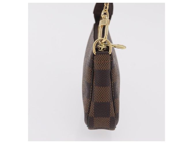 LOUIS VUITTON Damier Ebene Mini Pochette Accessoires Pouch N58009 Auth 207712V - vista 5