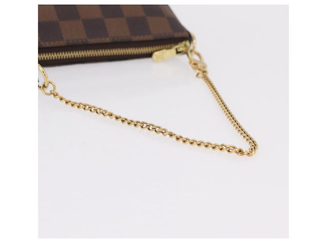 LOUIS VUITTON Damier Ebene Mini Pochette Accessoires Pouch N58009 Auth 207712V - vista 8