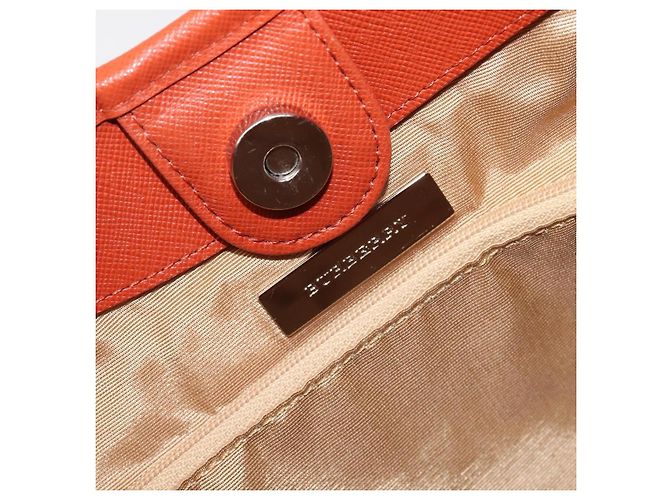 BURBERRY Nova Check Schultertasche Canvas Beige Silver Auth 206794V Silber - Ansicht 18