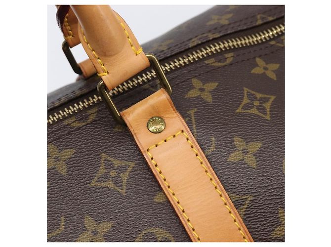 LOUIS VUITTON Monogram Keepall 55 Boston Bag M41424 LV Auth 200476V Monogramme - vue 18