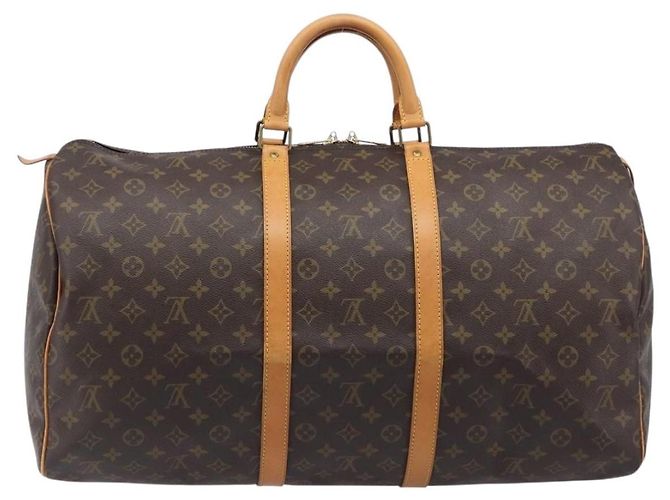 LOUIS VUITTON Monogram Keepall 55 Boston Bag M41424 LV Auth 200476V Monogramme - vue 2