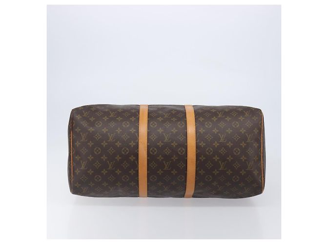 LOUIS VUITTON Monogram Keepall 55 Boston Bag M41424 LV Auth 200476V Monogramme - vue 5