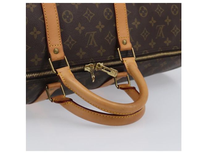 LOUIS VUITTON Monogram Keepall 55 Boston Bag M41424 LV Auth 200476V Monogramme - vue 8