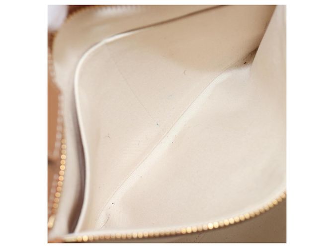 Céline CELINE Vertical Cabas Small Hand Bag Canvas 2way Ivory Gold Tone Auth LN035V Roh - Ansicht 24