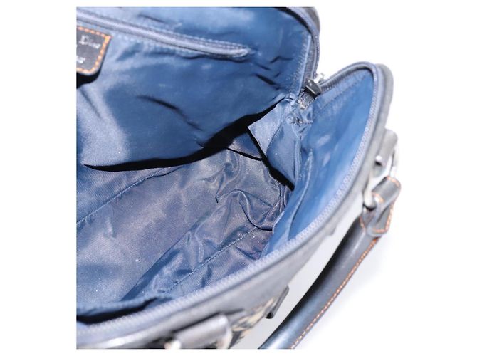 Christian Dior Trotter Canvas Handtasche Navy Silver Auth BA15752 Silber Marineblau - Ansicht 20