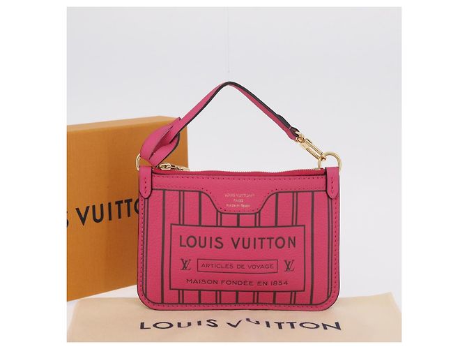 LOUIS VUITTON Monogram Neverfull Inside Out MM Pouch Pouch Pink LV Auth 206301V Rosa Monograma - vista 12