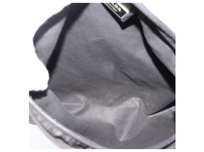 Borsa a Tracolla PRADA Nylon Black Silver Auth 205200 Nero Argento - vista 11