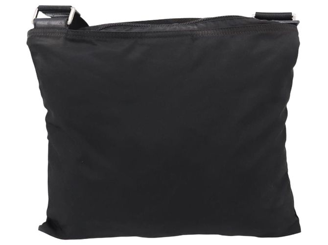 Borsa a Tracolla PRADA Nylon Black Silver Auth 205200 Nero Argento - vista 2