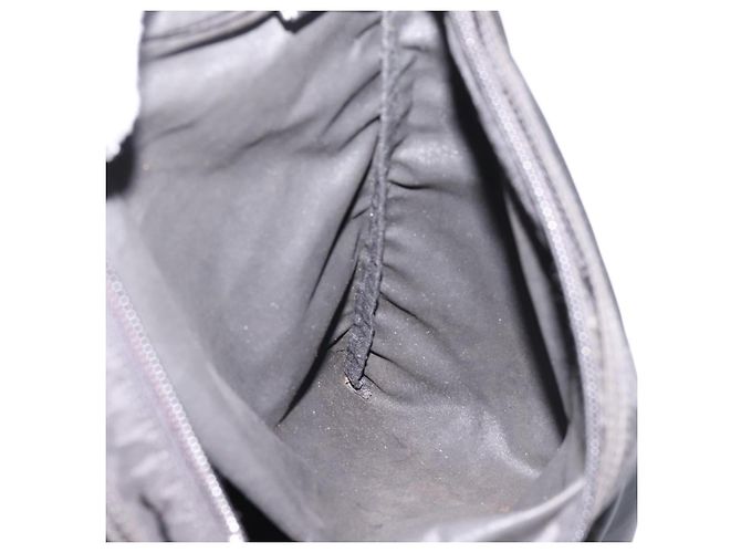 Borsa a Tracolla PRADA Nylon Black Silver Auth 205200 Nero Argento - vista 20