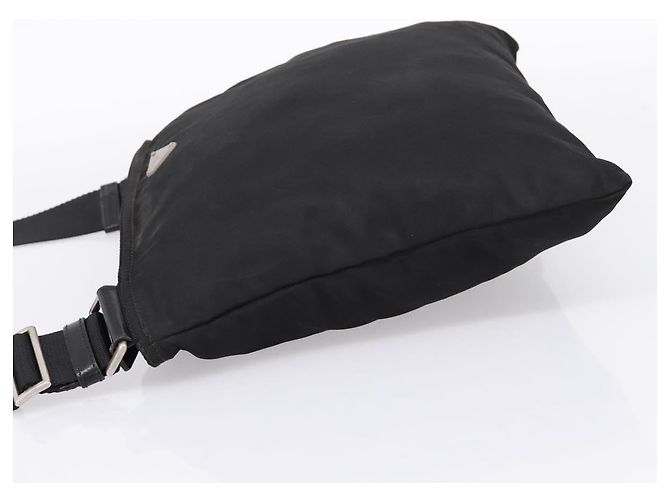 Borsa a Tracolla PRADA Nylon Black Silver Auth 205200 Nero Argento - vista 3